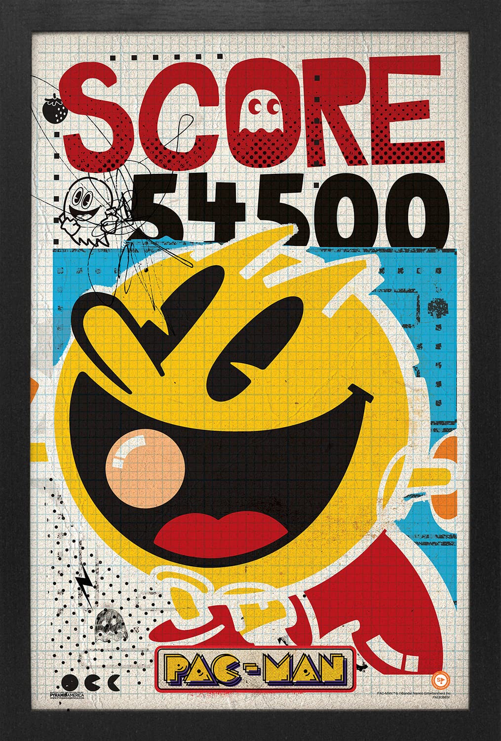 Amazon.com: Pyramid America - Pacman Poster - Pac Man Score - 11 x